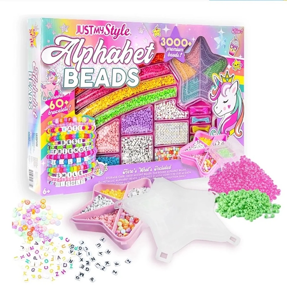 Kids jewelry kit Alphabet Beads DIY Jewelry Art & Craft Kit (3060 Pieces)